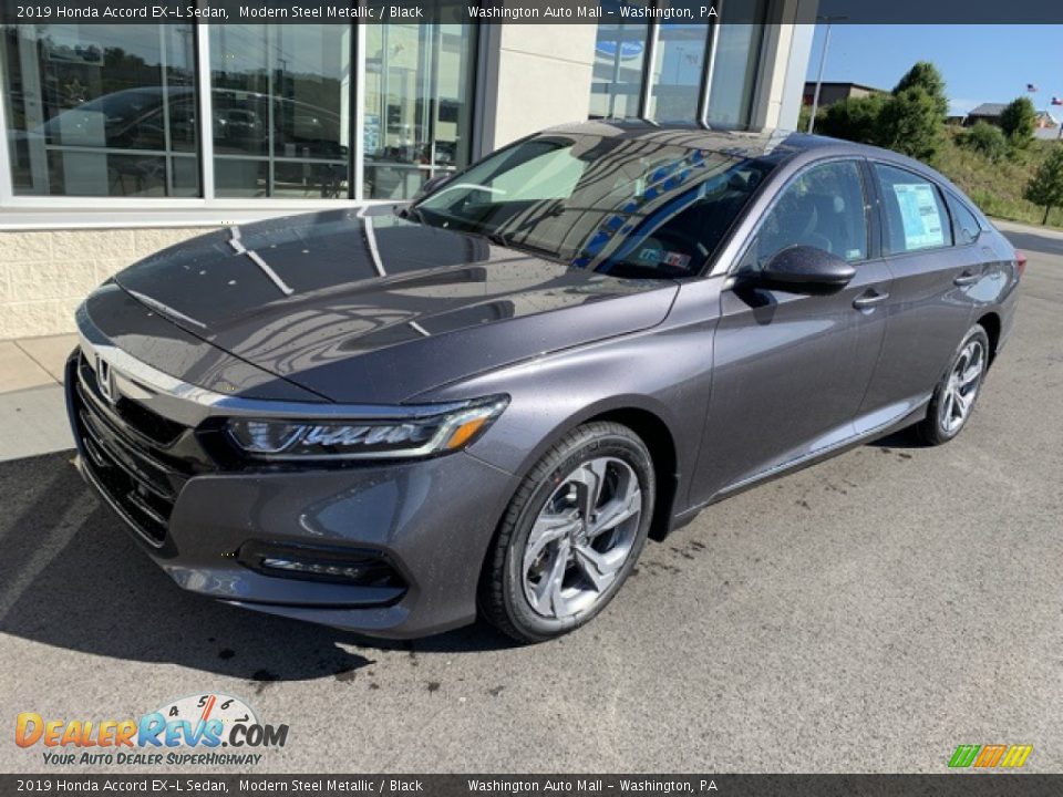 2019 Honda Accord EX-L Sedan Modern Steel Metallic / Black Photo #2