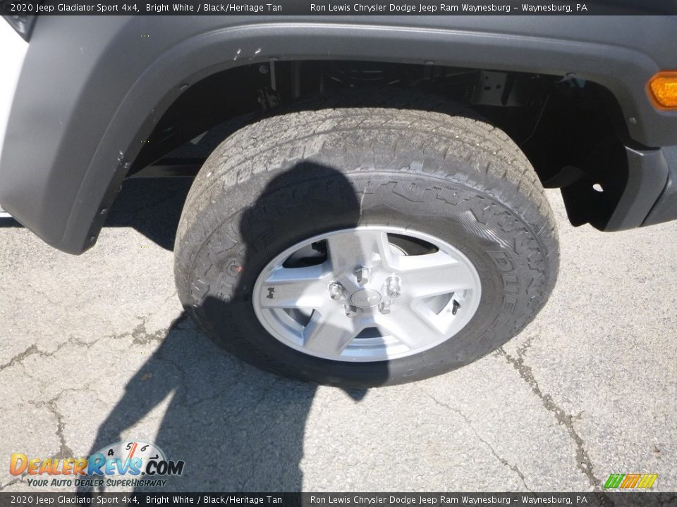 2020 Jeep Gladiator Sport 4x4 Bright White / Black/Heritage Tan Photo #9