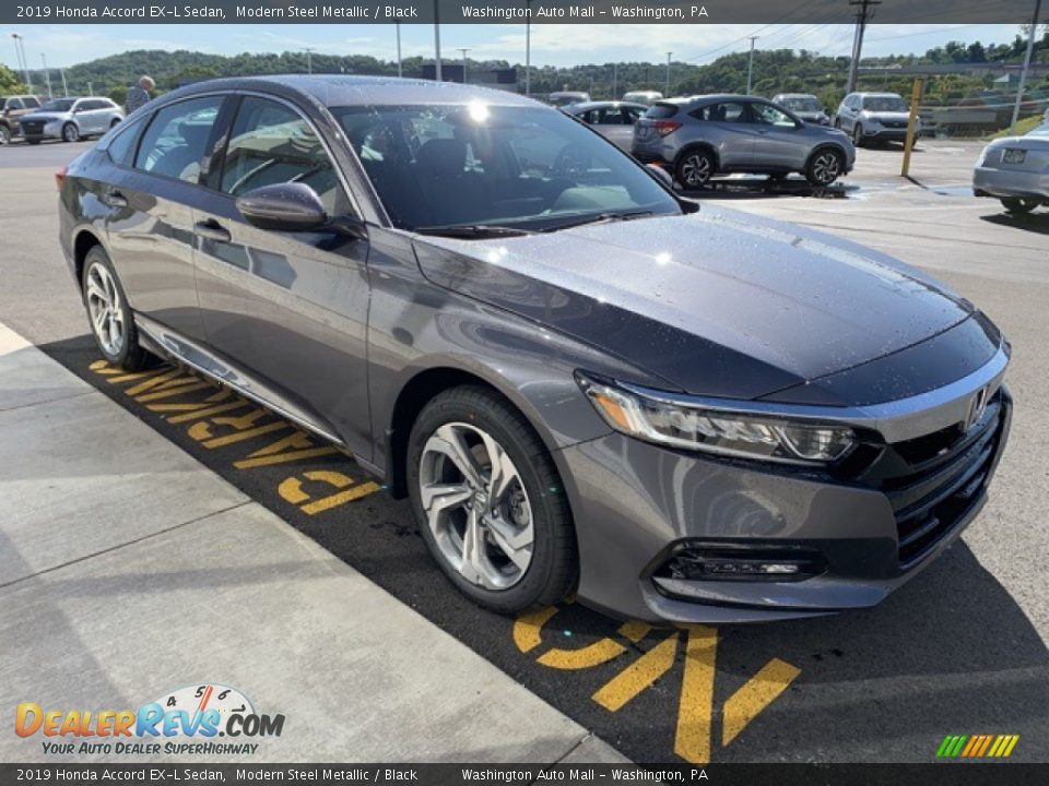 2019 Honda Accord EX-L Sedan Modern Steel Metallic / Black Photo #4