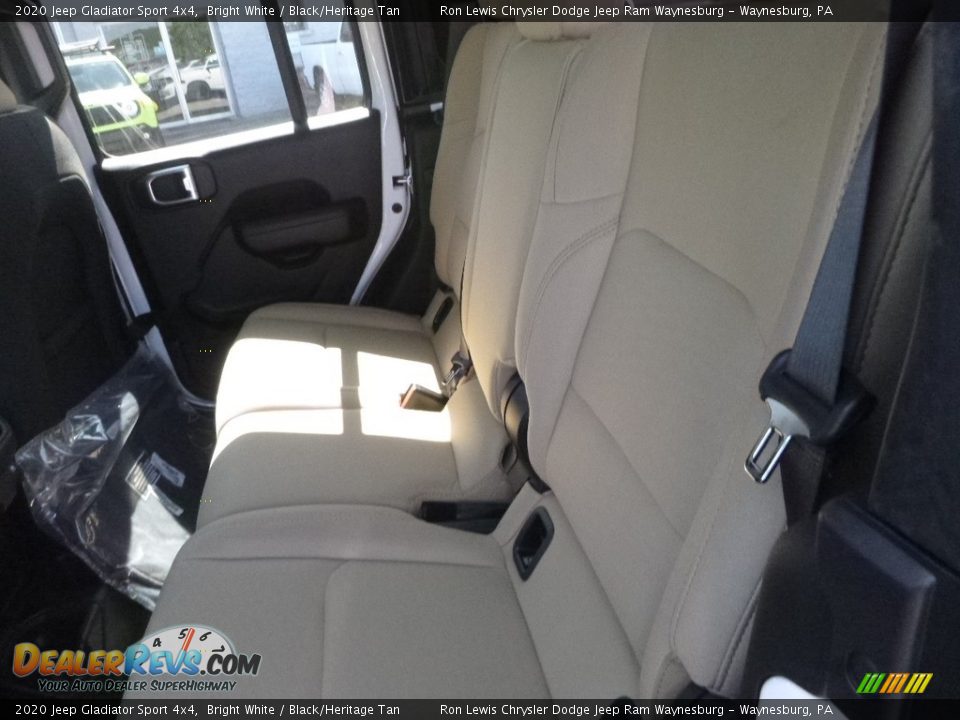 2020 Jeep Gladiator Sport 4x4 Bright White / Black/Heritage Tan Photo #12
