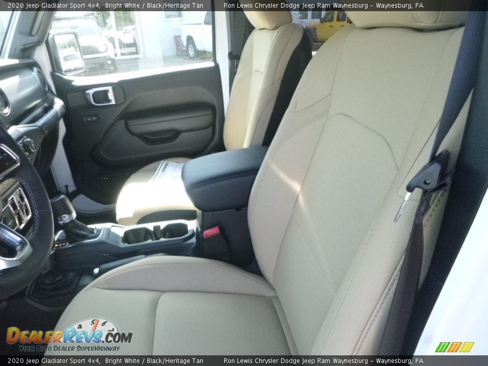 2020 Jeep Gladiator Sport 4x4 Bright White / Black/Heritage Tan Photo #13