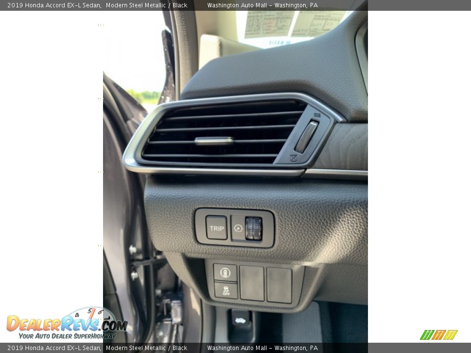 2019 Honda Accord EX-L Sedan Modern Steel Metallic / Black Photo #12