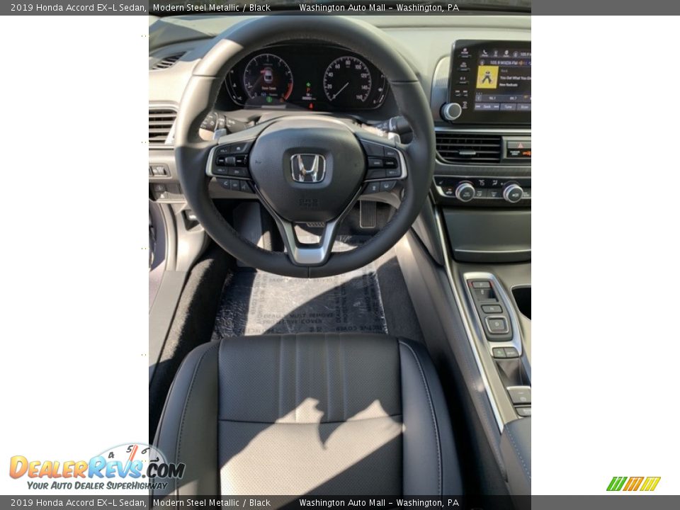 2019 Honda Accord EX-L Sedan Modern Steel Metallic / Black Photo #13