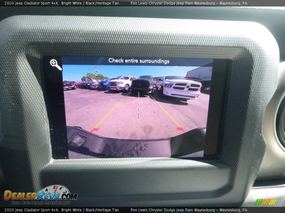 2020 Jeep Gladiator Sport 4x4 Bright White / Black/Heritage Tan Photo #17