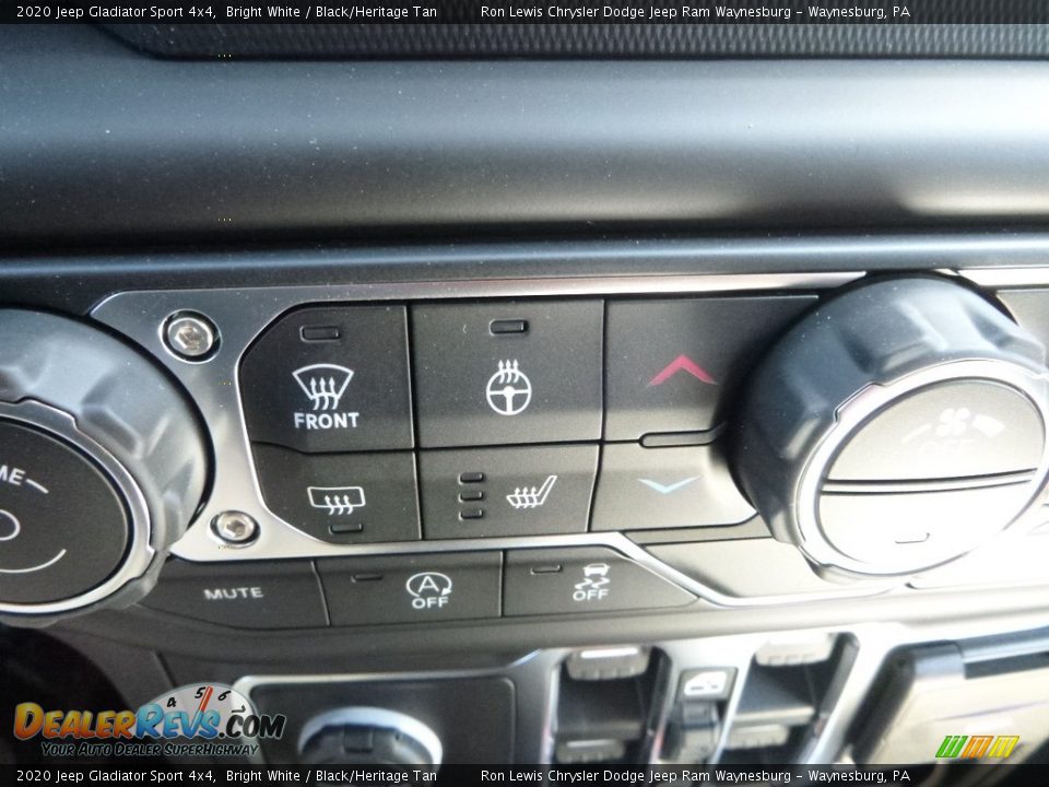 2020 Jeep Gladiator Sport 4x4 Bright White / Black/Heritage Tan Photo #18