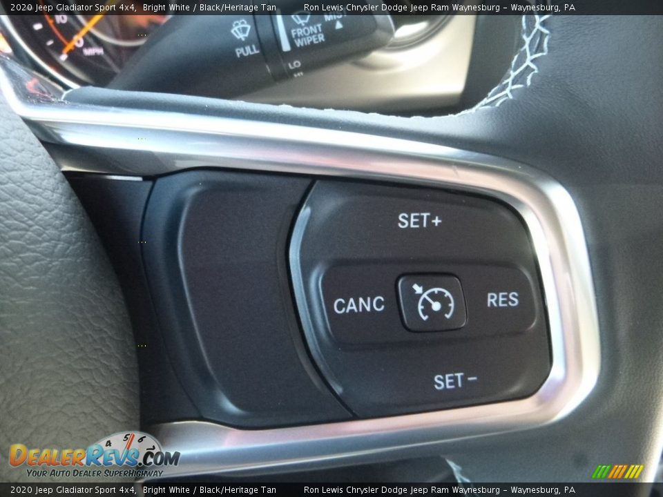 2020 Jeep Gladiator Sport 4x4 Bright White / Black/Heritage Tan Photo #19