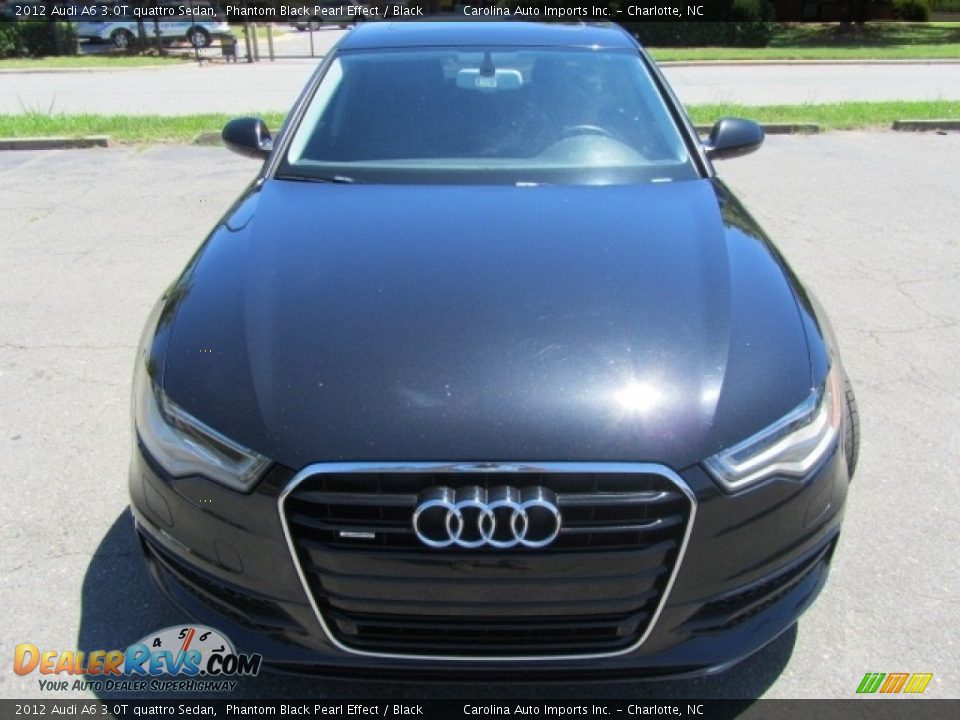 2012 Audi A6 3.0T quattro Sedan Phantom Black Pearl Effect / Black Photo #5