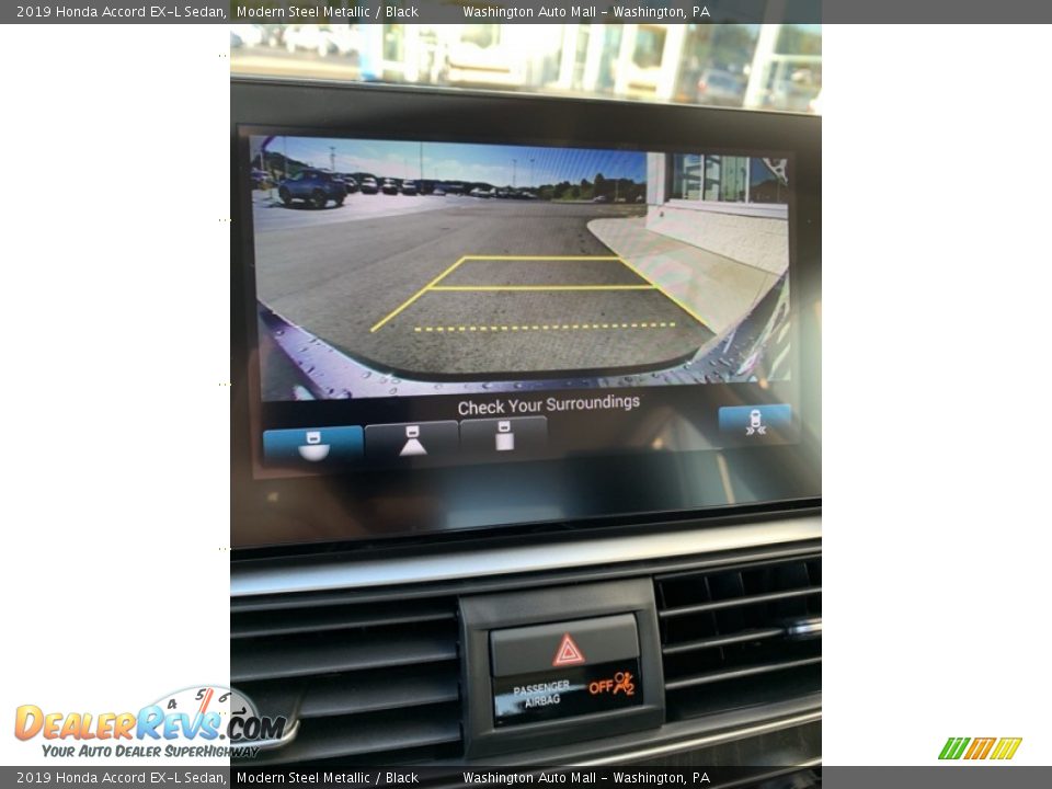 2019 Honda Accord EX-L Sedan Modern Steel Metallic / Black Photo #32