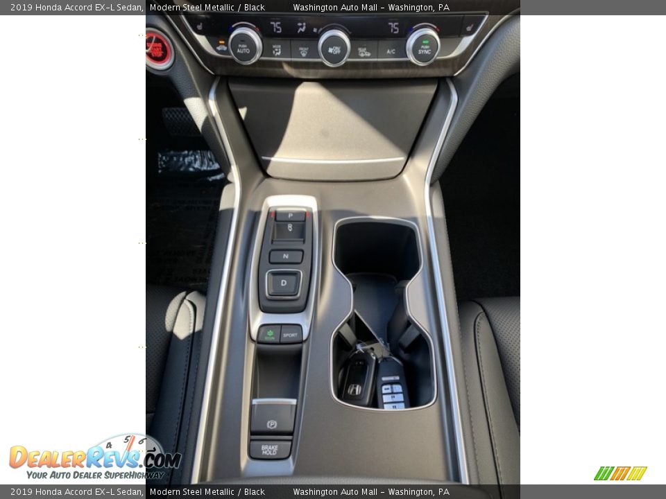 2019 Honda Accord EX-L Sedan Modern Steel Metallic / Black Photo #33