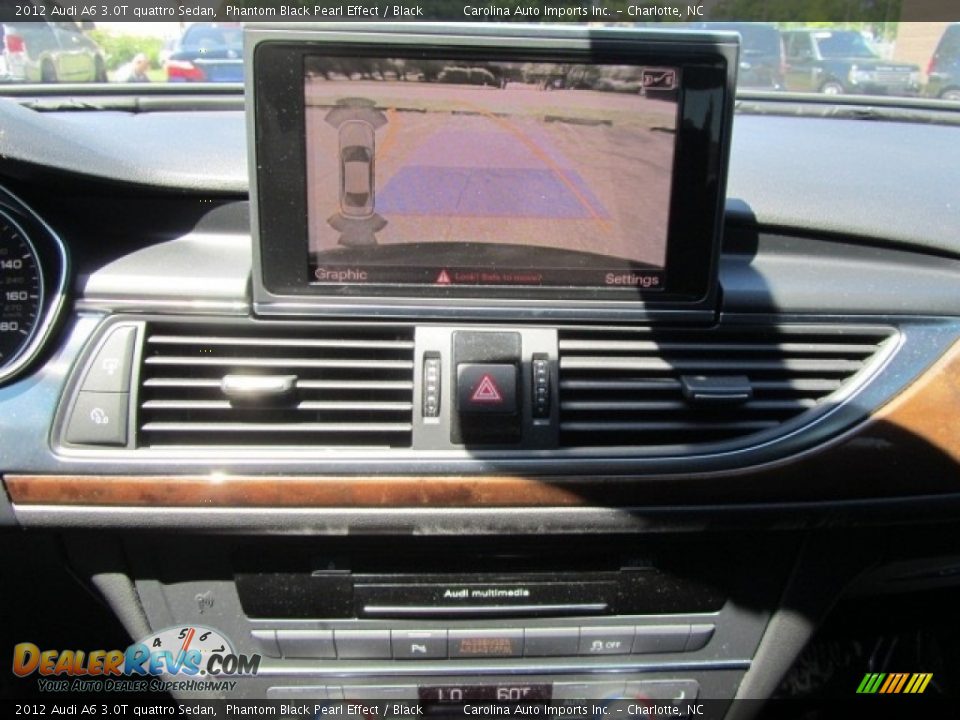 2012 Audi A6 3.0T quattro Sedan Phantom Black Pearl Effect / Black Photo #15
