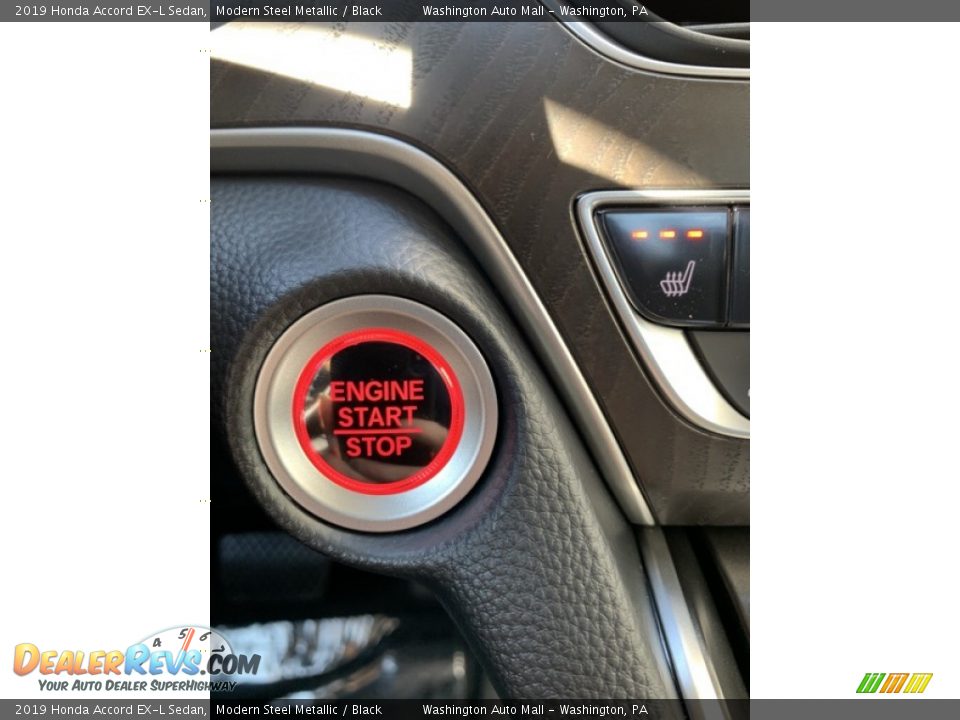 2019 Honda Accord EX-L Sedan Modern Steel Metallic / Black Photo #35