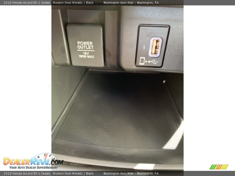 2019 Honda Accord EX-L Sedan Modern Steel Metallic / Black Photo #36