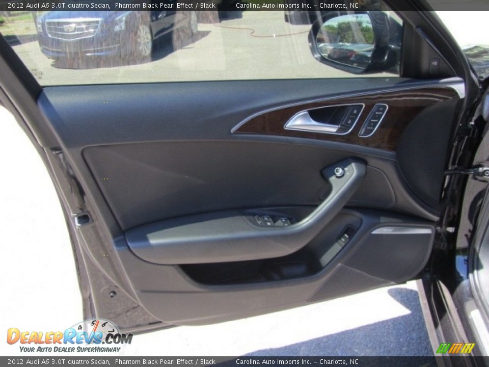 2012 Audi A6 3.0T quattro Sedan Phantom Black Pearl Effect / Black Photo #18