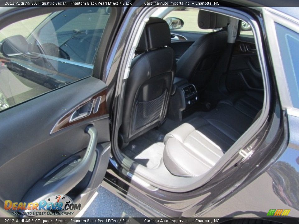 2012 Audi A6 3.0T quattro Sedan Phantom Black Pearl Effect / Black Photo #20