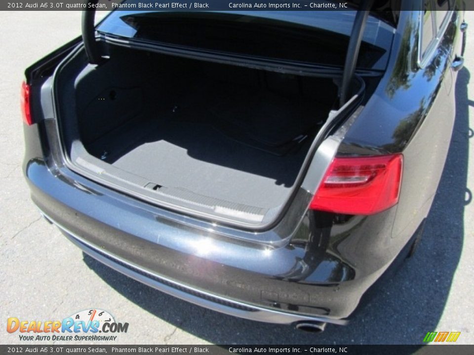 2012 Audi A6 3.0T quattro Sedan Phantom Black Pearl Effect / Black Photo #21
