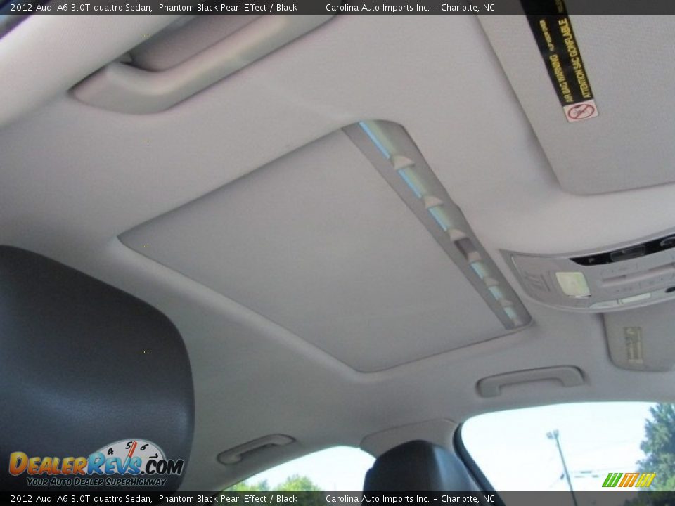 2012 Audi A6 3.0T quattro Sedan Phantom Black Pearl Effect / Black Photo #24
