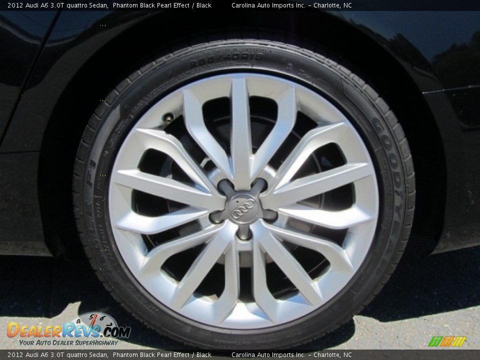 2012 Audi A6 3.0T quattro Sedan Phantom Black Pearl Effect / Black Photo #26