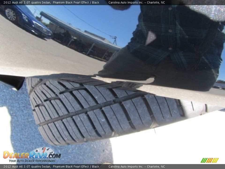 2012 Audi A6 3.0T quattro Sedan Phantom Black Pearl Effect / Black Photo #27