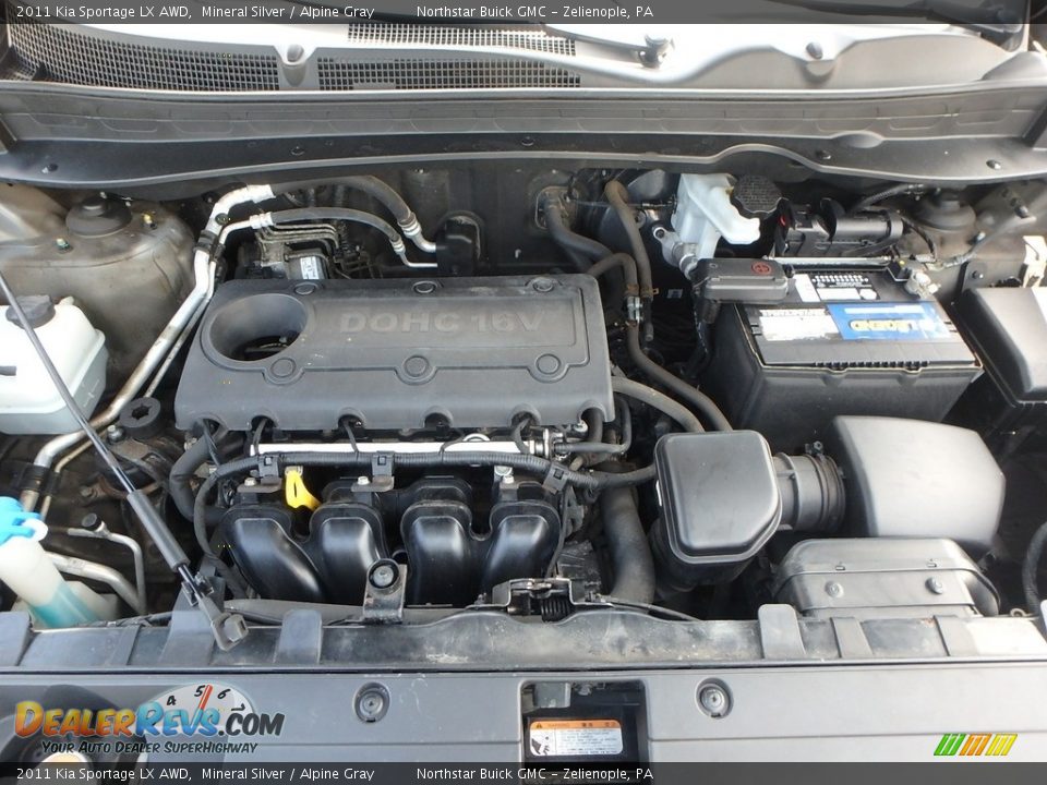 2011 Kia Sportage LX AWD Mineral Silver / Alpine Gray Photo #2