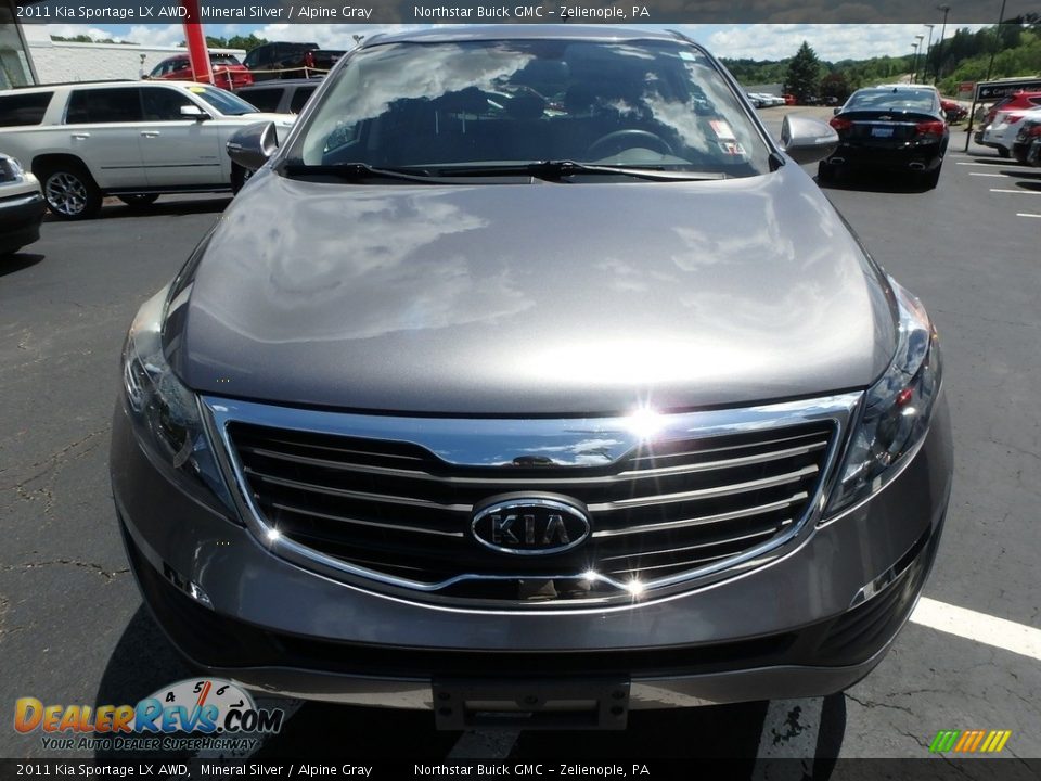 2011 Kia Sportage LX AWD Mineral Silver / Alpine Gray Photo #3