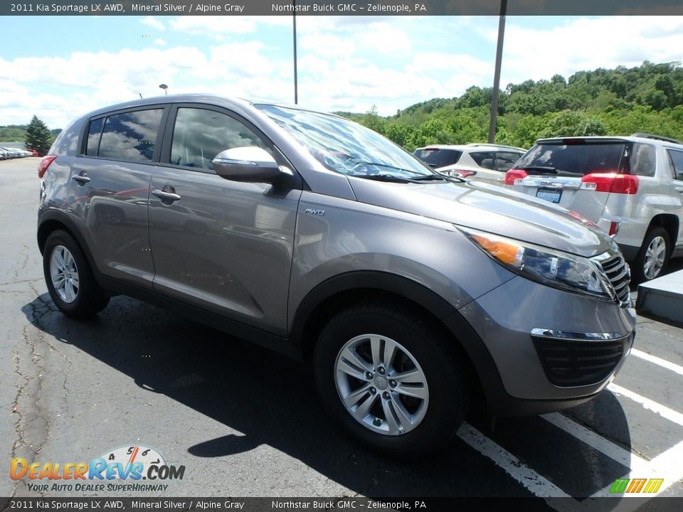 2011 Kia Sportage LX AWD Mineral Silver / Alpine Gray Photo #4