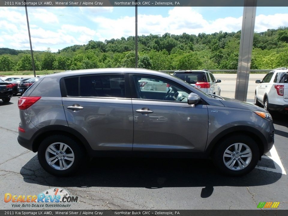 2011 Kia Sportage LX AWD Mineral Silver / Alpine Gray Photo #5
