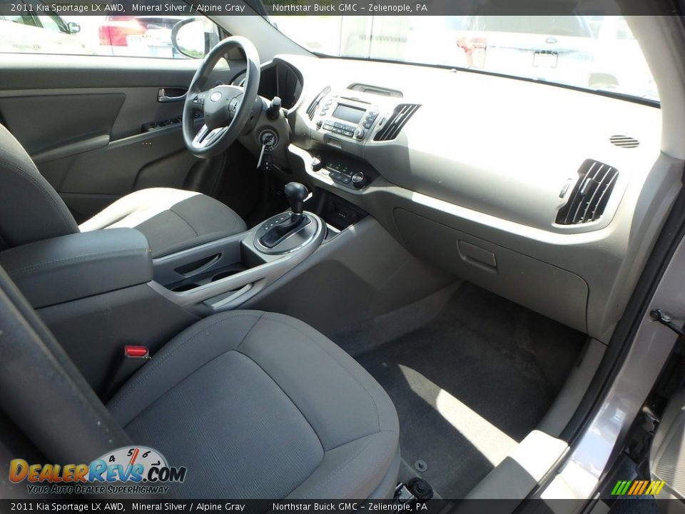 2011 Kia Sportage LX AWD Mineral Silver / Alpine Gray Photo #6