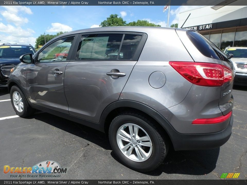 2011 Kia Sportage LX AWD Mineral Silver / Alpine Gray Photo #12