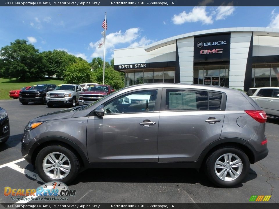 2011 Kia Sportage LX AWD Mineral Silver / Alpine Gray Photo #13