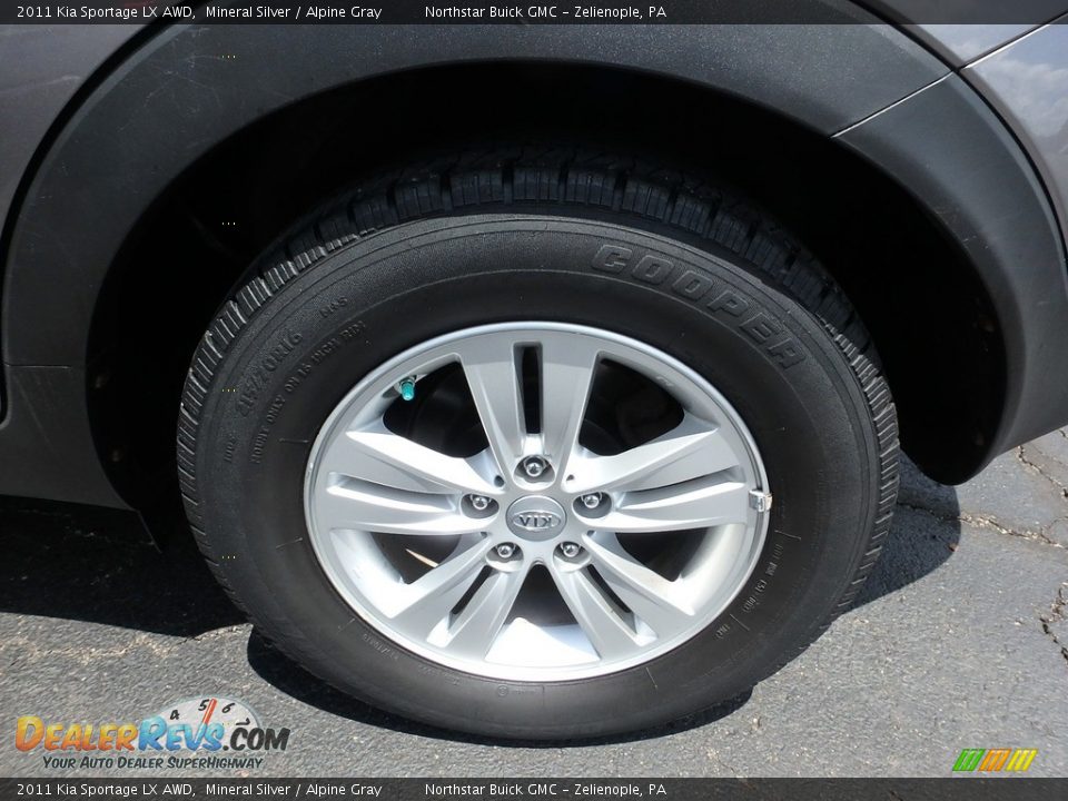 2011 Kia Sportage LX AWD Mineral Silver / Alpine Gray Photo #14