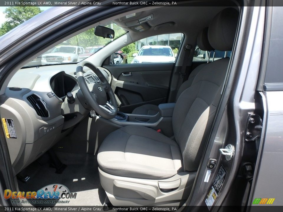 2011 Kia Sportage LX AWD Mineral Silver / Alpine Gray Photo #15