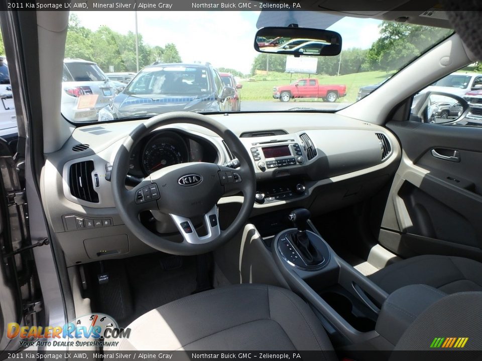 2011 Kia Sportage LX AWD Mineral Silver / Alpine Gray Photo #17