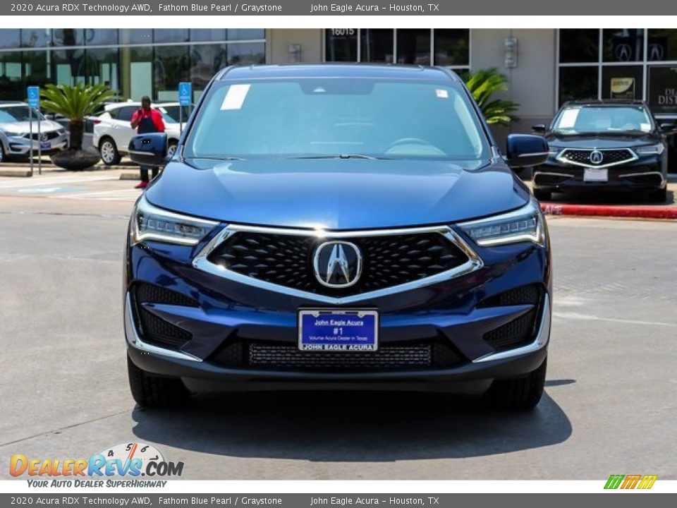 2020 Acura RDX Technology AWD Fathom Blue Pearl / Graystone Photo #2