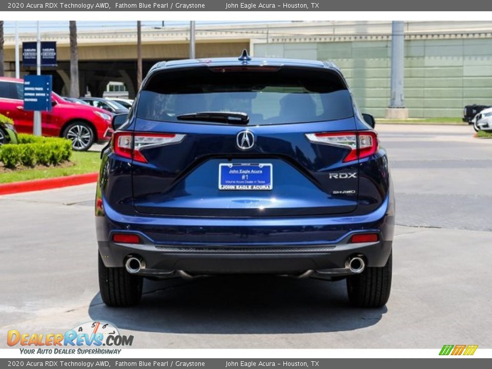 2020 Acura RDX Technology AWD Fathom Blue Pearl / Graystone Photo #6