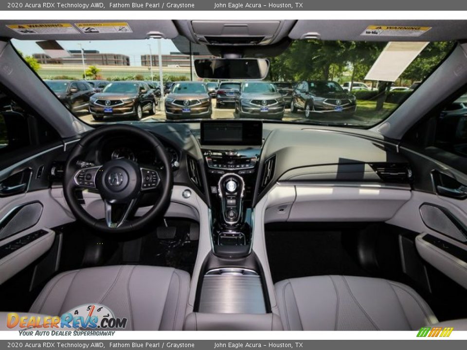 2020 Acura RDX Technology AWD Fathom Blue Pearl / Graystone Photo #9