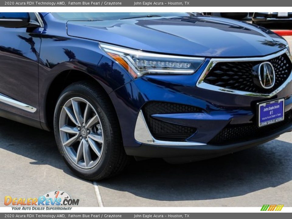 2020 Acura RDX Technology AWD Fathom Blue Pearl / Graystone Photo #11
