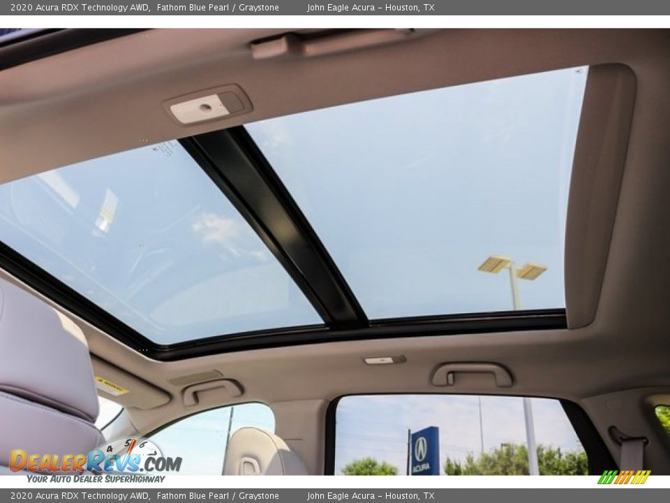 2020 Acura RDX Technology AWD Fathom Blue Pearl / Graystone Photo #14