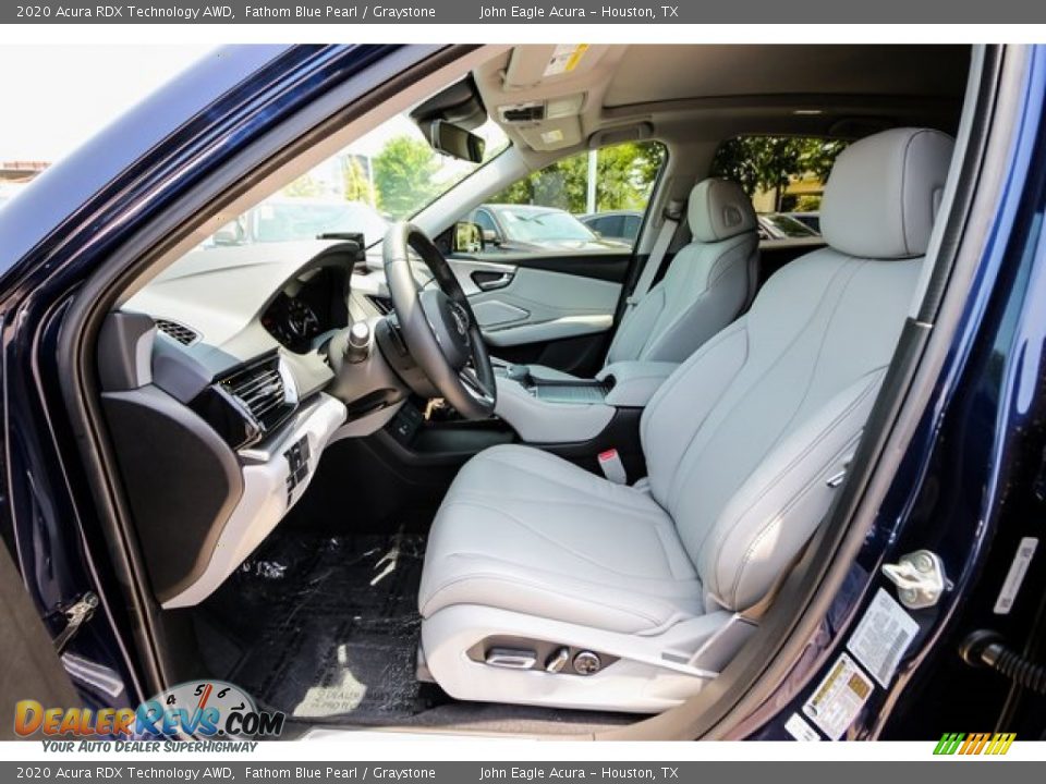 2020 Acura RDX Technology AWD Fathom Blue Pearl / Graystone Photo #16
