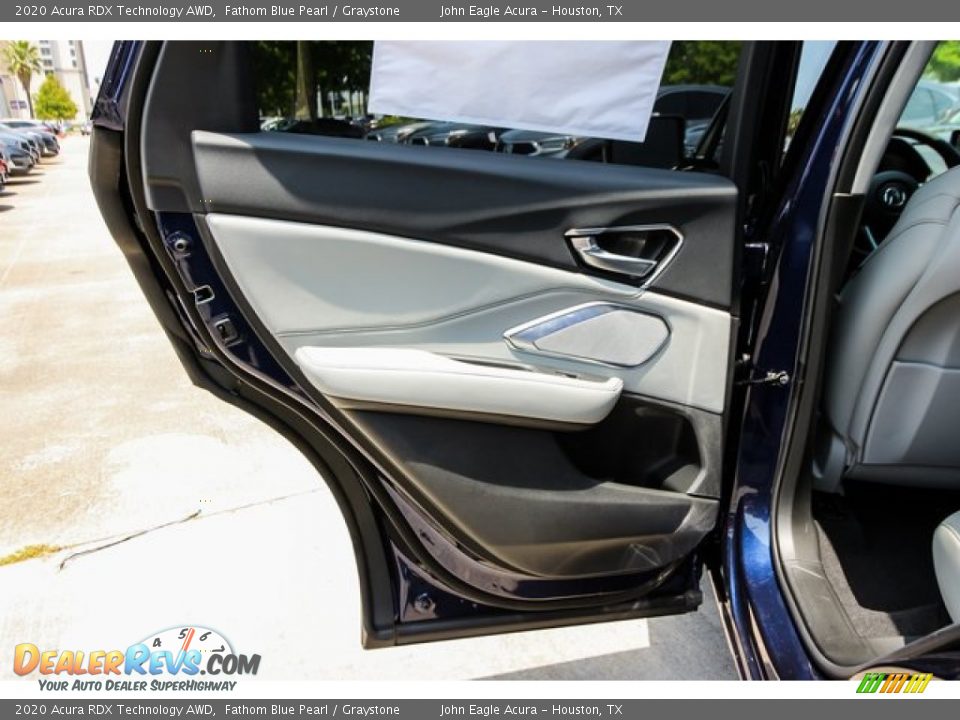 2020 Acura RDX Technology AWD Fathom Blue Pearl / Graystone Photo #17