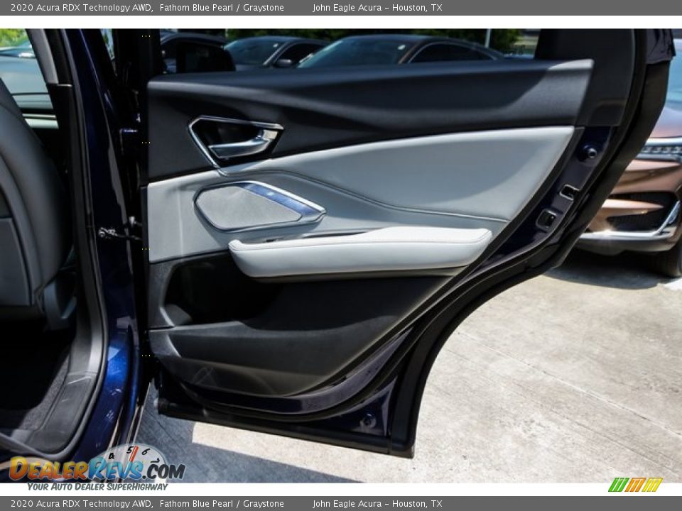 2020 Acura RDX Technology AWD Fathom Blue Pearl / Graystone Photo #21