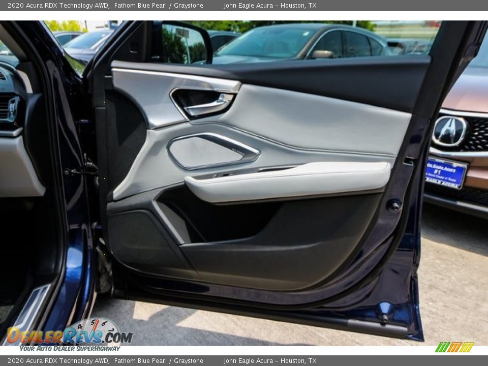 2020 Acura RDX Technology AWD Fathom Blue Pearl / Graystone Photo #23