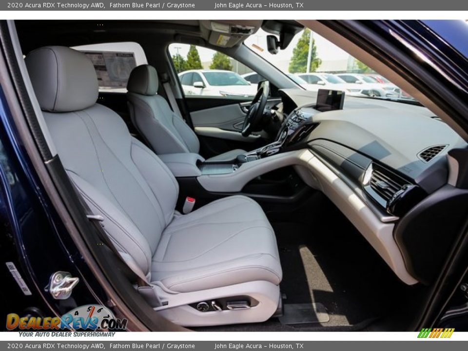 2020 Acura RDX Technology AWD Fathom Blue Pearl / Graystone Photo #24
