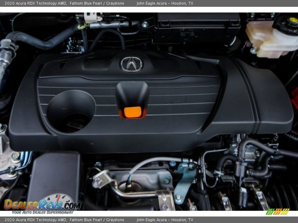 2020 Acura RDX Technology AWD Fathom Blue Pearl / Graystone Photo #26
