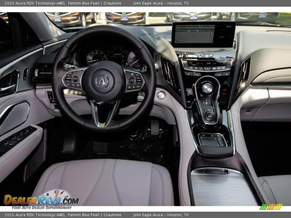 2020 Acura RDX Technology AWD Fathom Blue Pearl / Graystone Photo #27