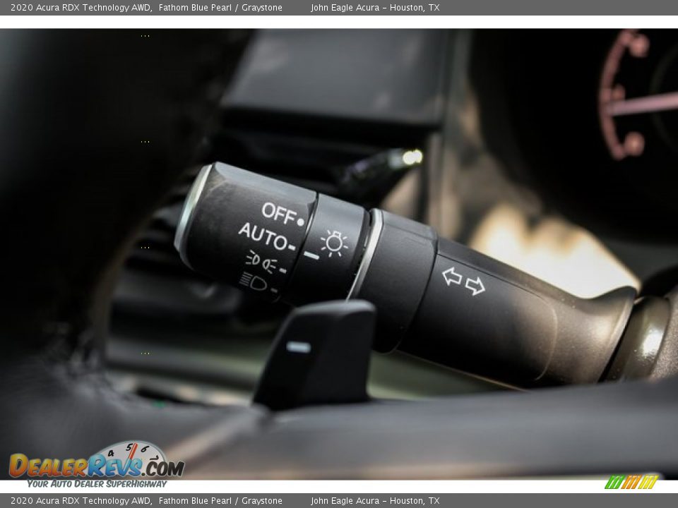 2020 Acura RDX Technology AWD Fathom Blue Pearl / Graystone Photo #35