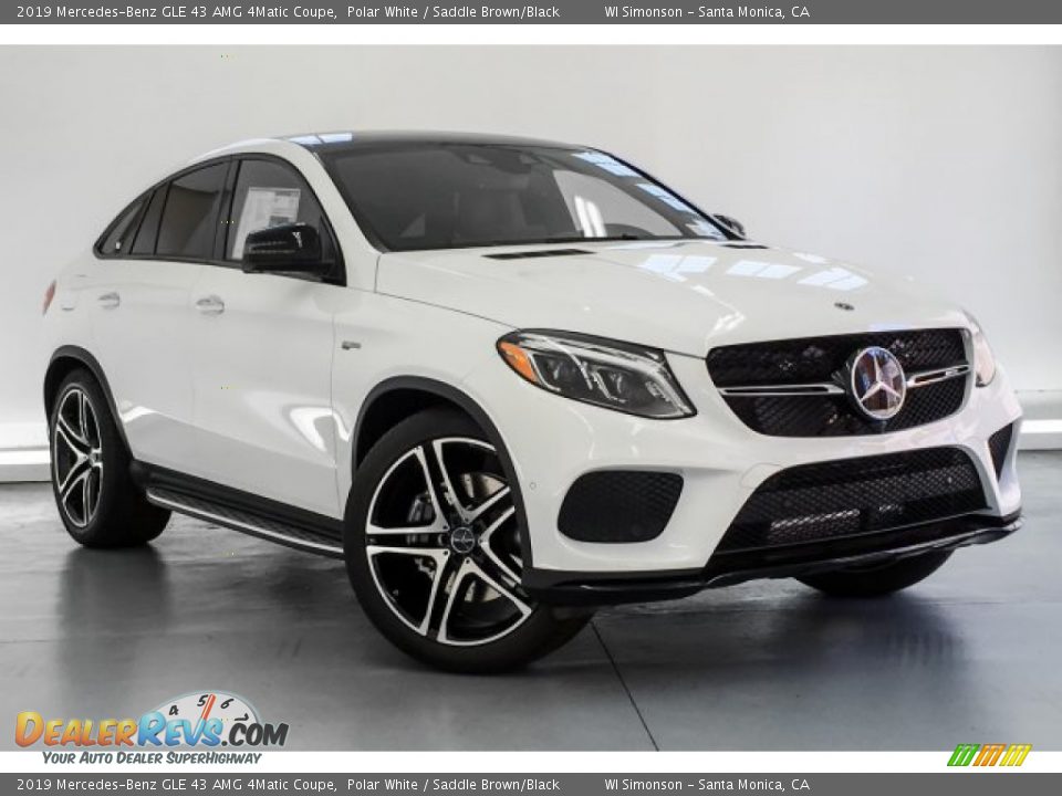 2019 Mercedes-Benz GLE 43 AMG 4Matic Coupe Polar White / Saddle Brown/Black Photo #10