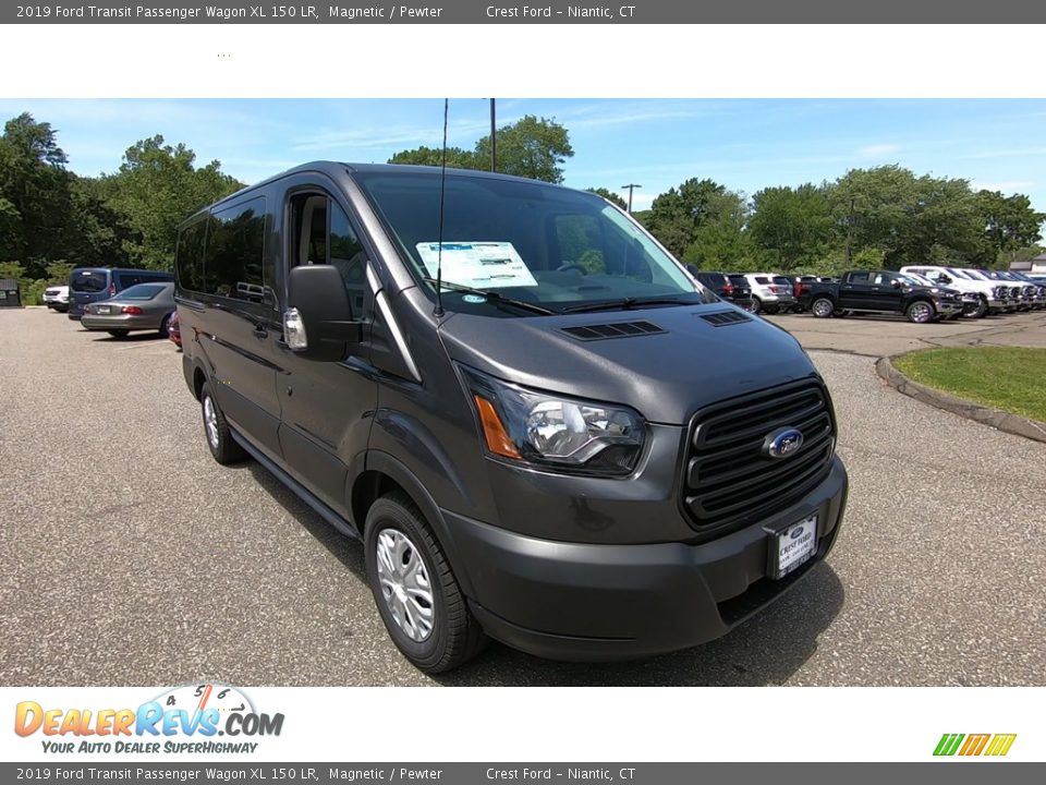 2019 Ford Transit Passenger Wagon XL 150 LR Magnetic / Pewter Photo #1