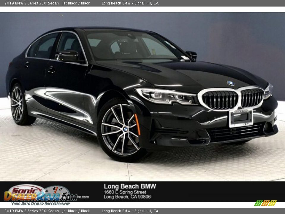 2019 BMW 3 Series 330i Sedan Jet Black / Black Photo #1