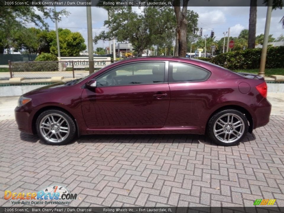 2006 Scion tC Black Cherry Pearl / Dark Charcoal Photo #2