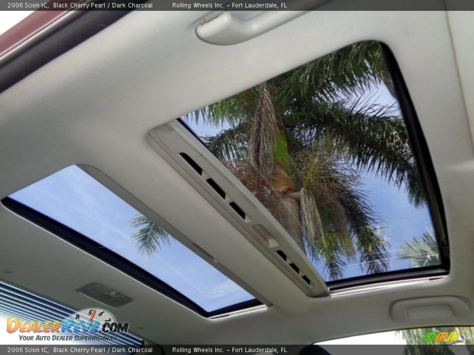 2006 Scion tC Black Cherry Pearl / Dark Charcoal Photo #3